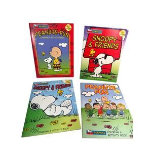 Peanuts Snoopy & Gang coloring books UFS -set of 4 NEW/UNUSED
